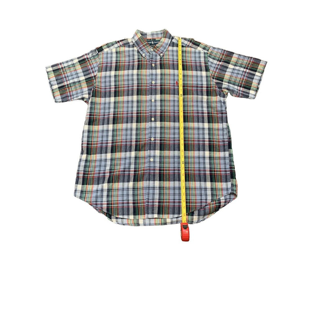 Polo Ralph Lauren Shirt Men's L Multicolor Button Down Casual Short Sleeves